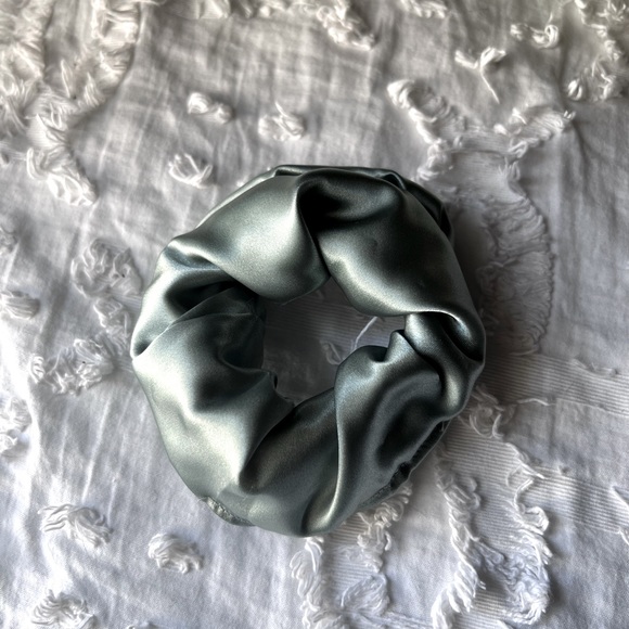 Handmade | Jade Satin Scrunchie - Picture 3 of 5